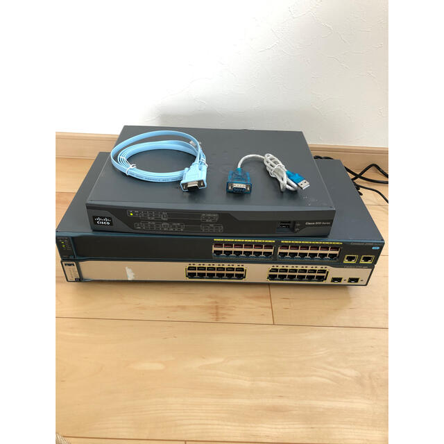 PC周辺機器【CCNA、CCNP】Cisco ルータ、L3スイッチ、L2スイッチ色々セット