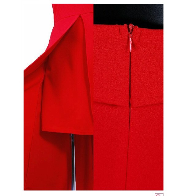 新品　Tika オフショルダー　ロングテールドレス Mサイズ レディースのフォーマル/ドレス(ミニドレス)の商品写真