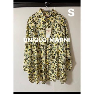 ユニクロ(UNIQLO)のユニクロ UNIQLO マルニ MARNI オーバーサイズシャツ 長袖 花柄 S(シャツ/ブラウス(長袖/七分))