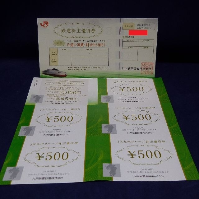 ランキングや新製品 JR九州鉄道株主優待券 有効期限2023年7月1日から