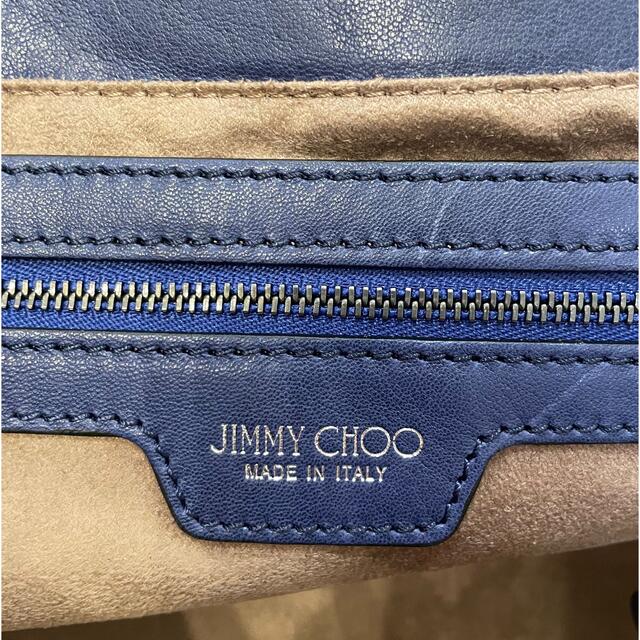 JIMMY CHOO  バッグ　ネイビー30cm   定価¥286000 税込