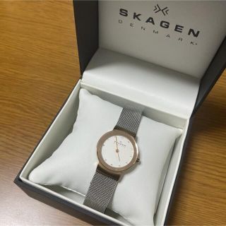 スカーゲン(SKAGEN)の腕時計 レディース　SKAGEN Denmark 美品(腕時計)