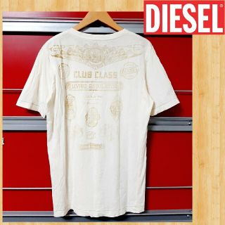 ディーゼル(DIESEL)のDIESEL ディーゼル Tシャツ S 刺繍 クリーム(Tシャツ/カットソー(半袖/袖なし))