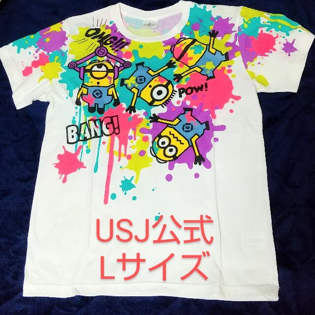 USJ(ユニバーサルスタジオジャパン)のUSJ公式 ミニオンズ Tシャツ Lサイズ メンズのトップス(Tシャツ/カットソー(半袖/袖なし))の商品写真