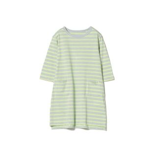 ビームスアウトレット(BEAMS OUTLET)の【MINT×LIME】BEAMS mini / マルチボーダー ワンピース (90~150cm)(ワンピース)