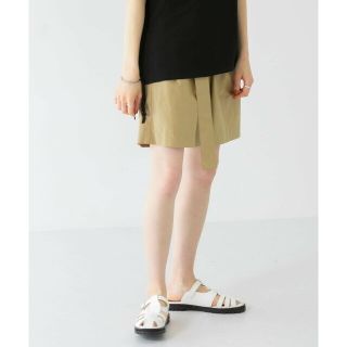 ケービーエフ(KBF)の【BEIGE】ベルテッドコーティングハーフパンツ(その他)