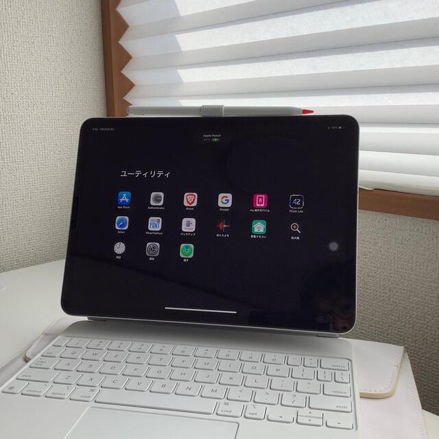 【充電可！】アップルペンシルホルダー【数量限定ホワイト！】 スマホ/家電/カメラのPC/タブレット(タブレット)の商品写真