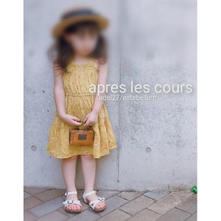 エフオーキッズ(F.O.KIDS)の【新品未使用未開封】apres les coursパッチワークフラワーワンピース(ワンピース)