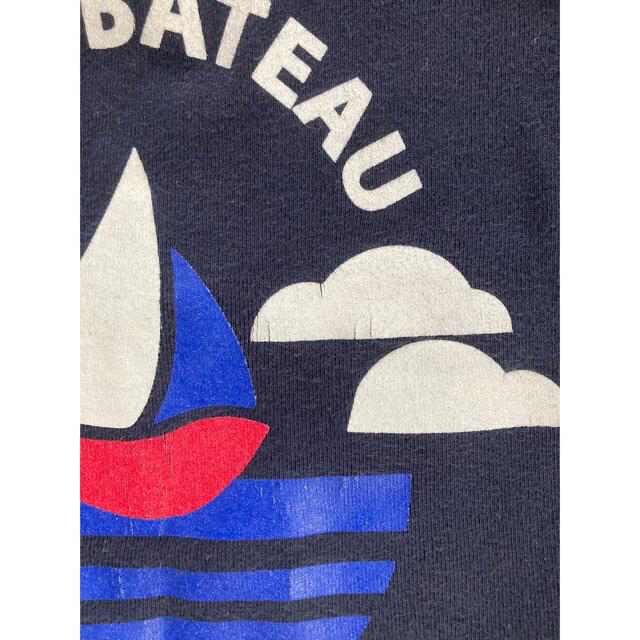 PETIT BATEAU(プチバトー)のプチバトー　キッズTシャツ　86cm ヨット　ネイビー キッズ/ベビー/マタニティのベビー服(~85cm)(Ｔシャツ)の商品写真