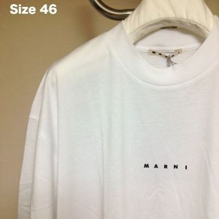 マルニ(Marni)の 新品 46 22ss MARNI ロゴ Tシャツ 定番 ホワイト 白 2855(Tシャツ/カットソー(半袖/袖なし))