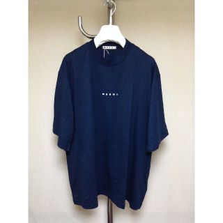 マルニ(Marni)の新品 50 22ss MARNI ロゴ Tシャツ 白 紺 2856 2857 (Tシャツ/カットソー(半袖/袖なし))