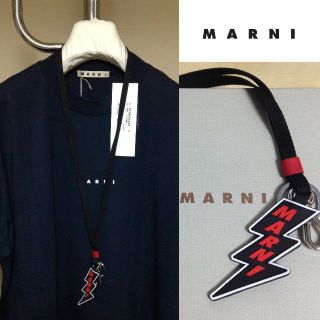 マルニ(Marni)の新品 21ss マルニ ネックストラップ 黒 2858(ネックレス)