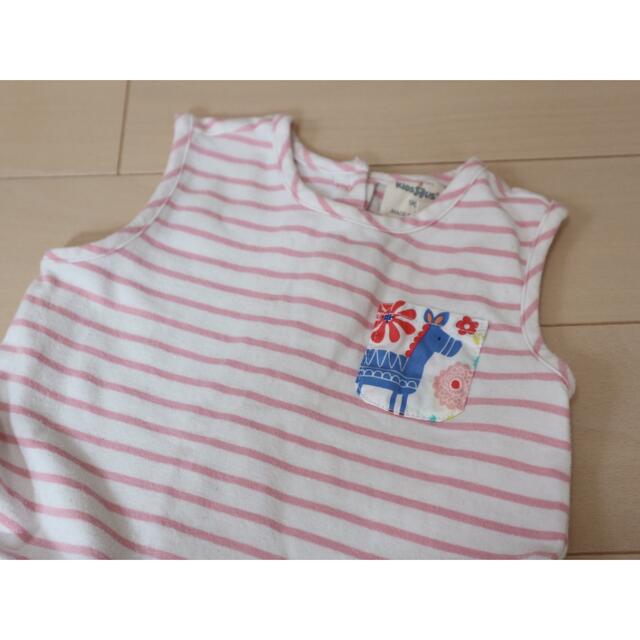 ☆美品☆ノースリーブワンピース　90㎝ キッズ/ベビー/マタニティのキッズ服女の子用(90cm~)(ワンピース)の商品写真