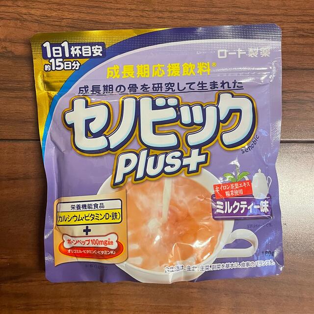 ロート製薬(ロートセイヤク)のセノビックPlus＋/ミルクティー味/1袋 食品/飲料/酒の健康食品(その他)の商品写真