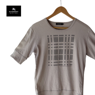 バーバリーブラックレーベル(BURBERRY BLACK LABEL)のバーバリーブラックレーベル 半袖Tシャツ サイズ2 M メンズ美品 -(Tシャツ/カットソー(半袖/袖なし))
