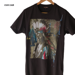 ロベルトカヴァリ(Roberto Cavalli)のロベルトカヴァリ 半袖Tシャツ サイズM メンズ新品同様(Tシャツ/カットソー(半袖/袖なし))