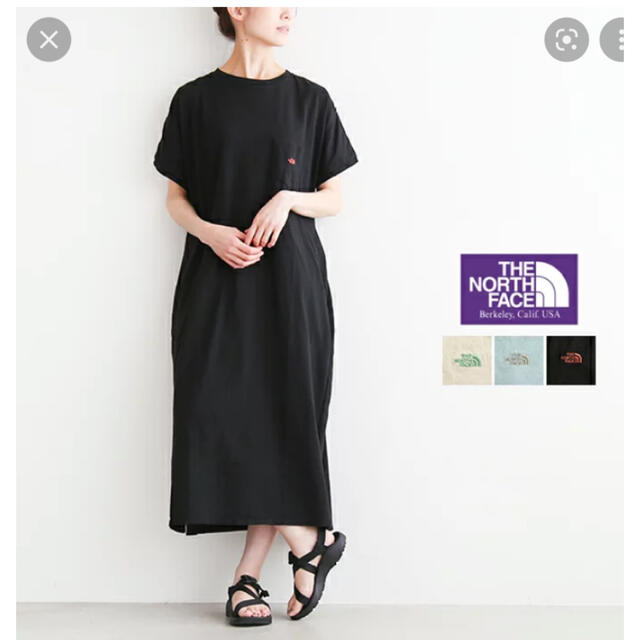 THE NORTH FACE(ザノースフェイス)のパープルレーベル⭐︎5.5oz H/S Crew Neck Dress⭐︎ワンピ レディースのワンピース(ロングワンピース/マキシワンピース)の商品写真