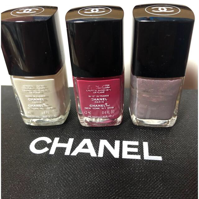 ❤︎CHANEL ネイル❤︎シャネル　マニキュア　3本セット