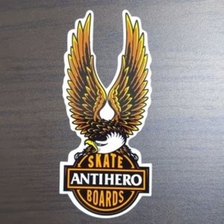 アンチヒーロー(ANTIHERO)の(縦14.8cm横6.8cm)ANTIHERO アンチヒーローステッカー(スケートボード)