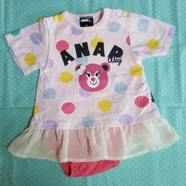 ANAP(アナップ)の70㎝　ANAP　ロンパース キッズ/ベビー/マタニティのベビー服(~85cm)(ロンパース)の商品写真