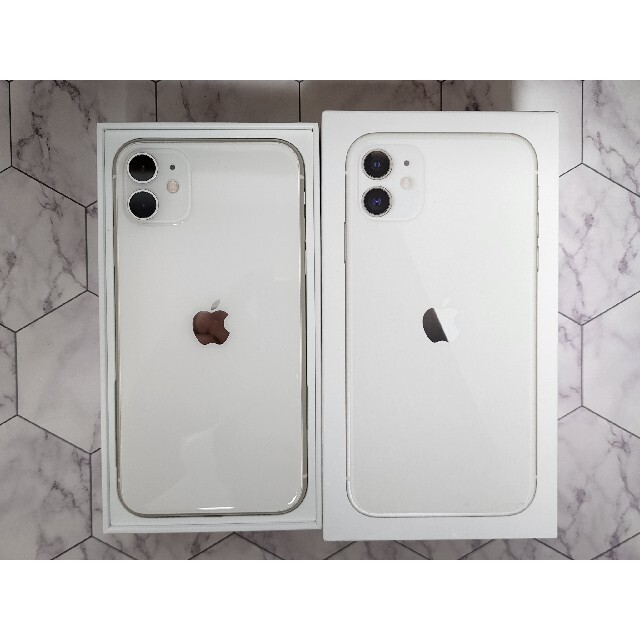 【極美品】iPhone11 64GB SIMフリー 白 ホワイト シルバー