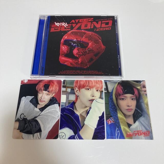 ATEEZ BEYOND CD付 通常盤トレカセット クリアカード ホンジュン
