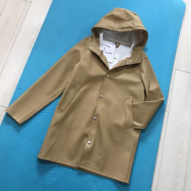 タグ付新品 スウェーデン購入 レインコート キャメル-