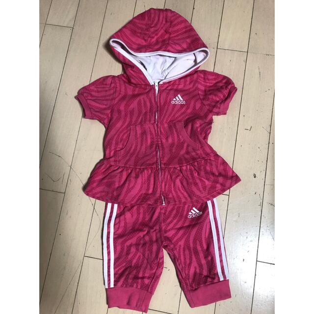 adidas(アディダス)のベビーアディダスセットアップ キッズ/ベビー/マタニティのベビー服(~85cm)(その他)の商品写真