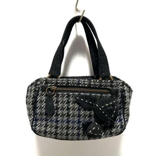 プラダ(PRADA)のプラダ ハンドバッグ - ウール×ヌバック(ハンドバッグ)