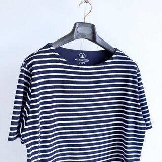 シップス(SHIPS)のシップス マリンユニフォーム パイル ボートネックTee XL(Tシャツ/カットソー(半袖/袖なし))