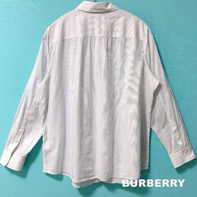 BURBERRY(バーバリー)の【BURBERRY】バーバリー 刺繍ロゴ ピンストライプ シャツ メンズのトップス(シャツ)の商品写真