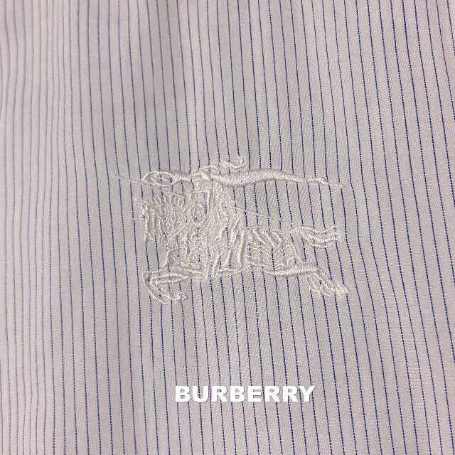 BURBERRY(バーバリー)の【BURBERRY】バーバリー 刺繍ロゴ ピンストライプ シャツ メンズのトップス(シャツ)の商品写真