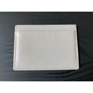 フルラ(Furla)のFURLA カードケース　グレージュ(名刺入れ/定期入れ)