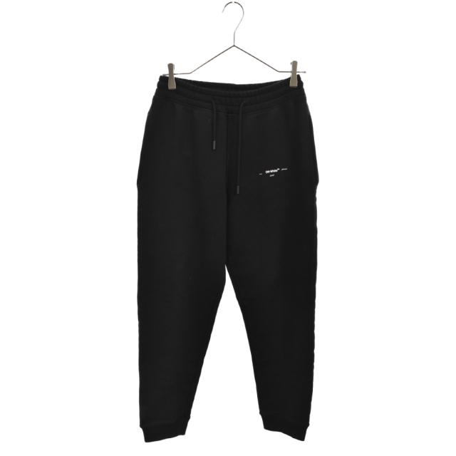 OFF-WHITE(オフホワイト)のOFF-WHITE オフホワイト 18AW DIAG 3D LINE SWEAT PANTS ラインスウェットパンツ ブラック OMCH008E18192024 メンズのパンツ(その他)の商品写真