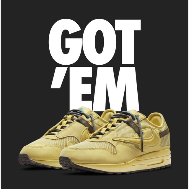 【28.0】Travis Scott × Nike Air Max 1スニーカー