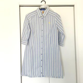 BURBERRY BLUE LABEL(ひざ丈ワンピース ・ イエロー/黄色系)の BURBERRY BLUE LABEL(ひざ丈ワンピース ・ イエロー/黄色系)の