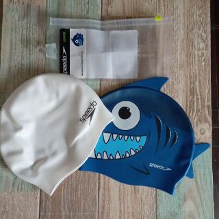 スピード(SPEEDO)のSPEEDO シリコン ジュニアスイムキャップ 2PACK(マリン/スイミング)