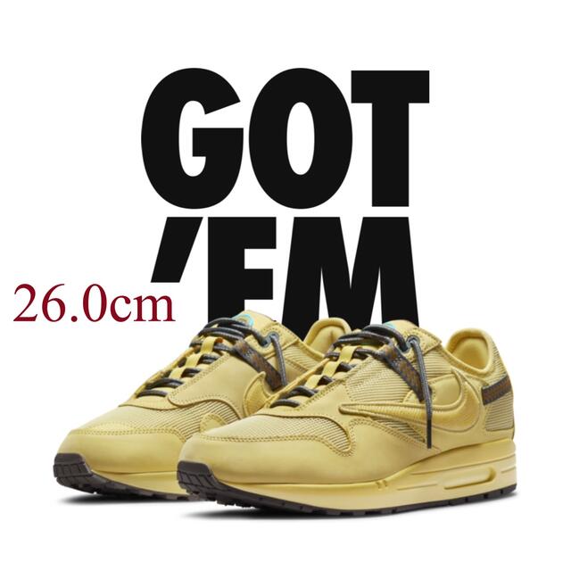 NIKE(ナイキ)のAIR MAX1 × CACT.US CORP “GOLD” メンズの靴/シューズ(スニーカー)の商品写真