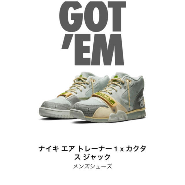 誠実 NIKE - NIKE エアトレーナー1 カクタス ジャックトラヴィス 27cm ...