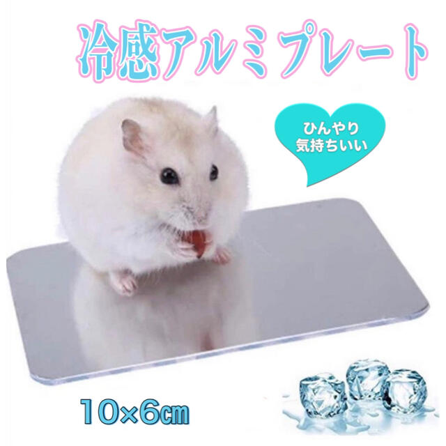 超目玉枠】 冷感プレート ハムスター 冷感マット ひんやしマット アルミプレート ペット 1枚 冷感 アルミプレート ひんやり クールマット ハムスター 小動物 ペット