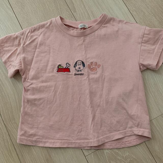 SNOOPY(スヌーピー)の100cm 半袖 Ｔシャツ スヌーピー キッズ/ベビー/マタニティのキッズ服女の子用(90cm~)(Tシャツ/カットソー)の商品写真