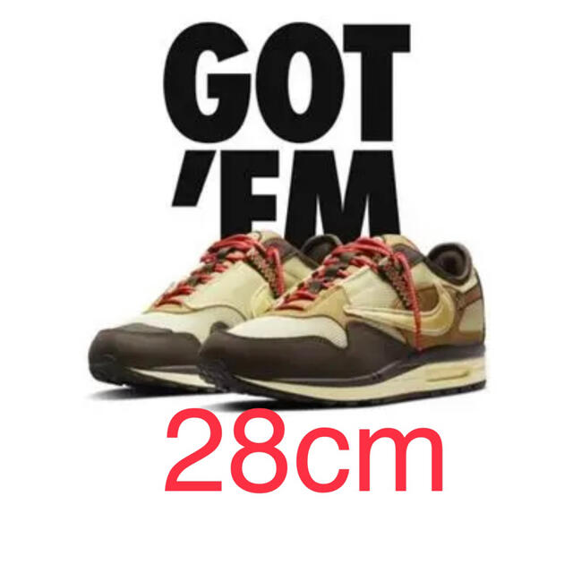 Travis Scott Nike Air Max1 CACT.US Brownメンズ