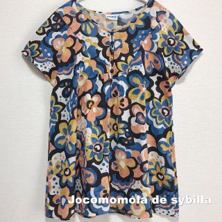 ホコモモラ(Jocomomola)の【JOCOMOMOLA】ホコモモラ シビラ フラワー総柄 麻混 カットソー(カットソー(半袖/袖なし))