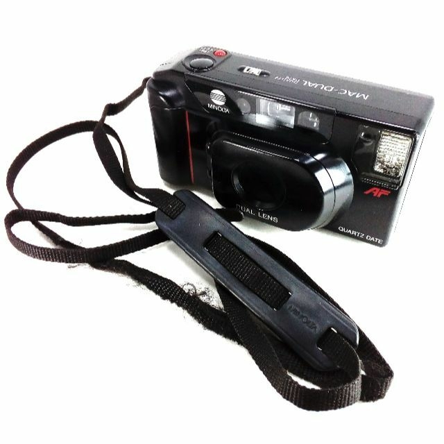 KONICA MINOLTA(コニカミノルタ)の動作品☆ミノルタ MAC-DUAL QUARTS DATE☆フィルムカメラレトロ スマホ/家電/カメラのカメラ(フィルムカメラ)の商品写真