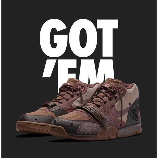 新品未使用 Travis Scott ×Nike Air Trainer1 27