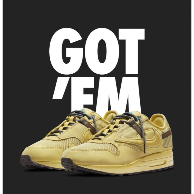 AIR MAX1 × CACT.US CORP “GOLD”靴/シューズ