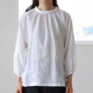 ネストローブ(nest Robe)のyopoo様専用CLASKA DO Original リネンロールカラーブラウス(シャツ/ブラウス(長袖/七分))