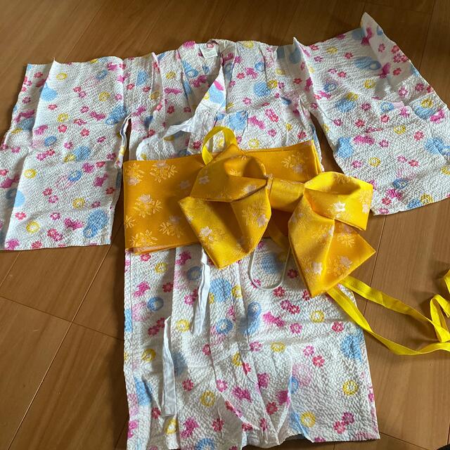 浴衣　110㎝ キッズ/ベビー/マタニティのキッズ服女の子用(90cm~)(甚平/浴衣)の商品写真