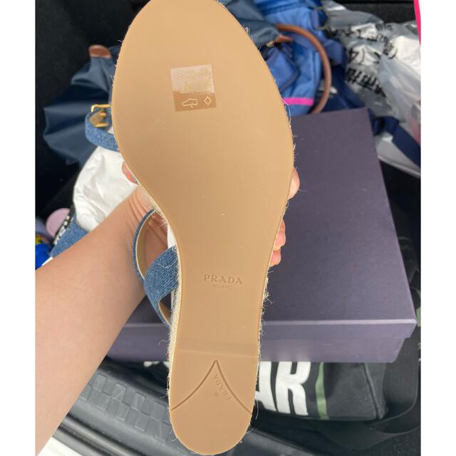 PRADA デニム サンダル プラダ 日本初の www.toyotec.com