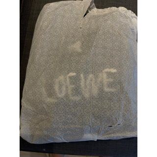 LOEWEロエベロゴ刺繍クルーネックスウェットシャツトレーナーブラックサイズM